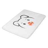 かわいい子犬ウインク バスマット (アングル)