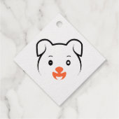 かわいい子犬ウインク フェイバータグ (裏面)