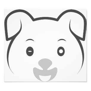 かわいい子犬ウインク フォトプリント