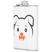 かわいい子犬ウインク フラスク (左)