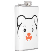 かわいい子犬ウインク フラスク (右)