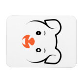 かわいい子犬ウインク マグネット (横)