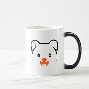 かわいい子犬ウインク モーフィングマグカップ