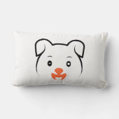 かわいい子犬ウインク ランバークッション (裏面)