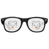 かわいい子犬ウインク レトロサングラス (正面)
