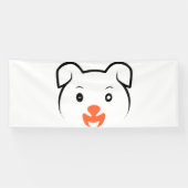 かわいい子犬ウインク 横断幕 (横)
