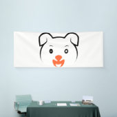 かわいい子犬ウインク 横断幕 (トレードショー)