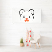 かわいい子犬ウインク 横断幕 (インサイチュ)
