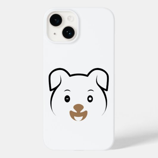 かわいい子犬ウインク Case-Mate iPhoneケース (裏面)