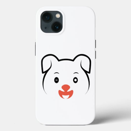 かわいい子犬ウインク Case-Mate iPhoneケース (裏面)