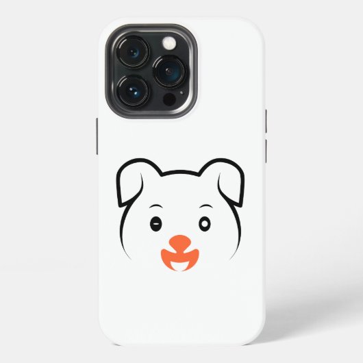 かわいい子犬ウインク iPhoneケース (裏面)