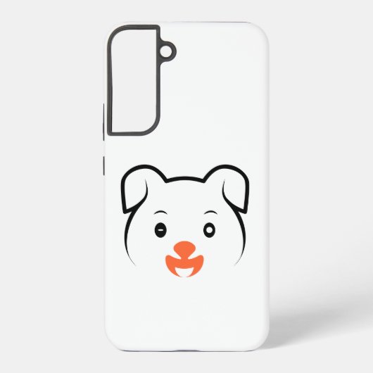 かわいい子犬ウインク SAMSUNG GALAXYケース (裏面)