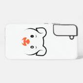 かわいい子犬ウインク SAMSUNG GALAXYケース (裏面横)