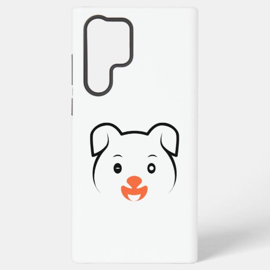 かわいい子犬ウインク SAMSUNG GALAXYケース (裏面)