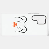 かわいい子犬ウインク SAMSUNG GALAXYケース (裏面横)