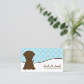 かわいい子犬カスタムペットケア 名刺 (スタンド正面)