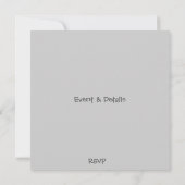 かわいい子犬カップル　パーソナライズパーティー招待状 招待状 (裏面)