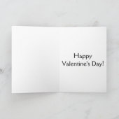 かわいい子犬キューピッドバレンタインデー カード (内部)