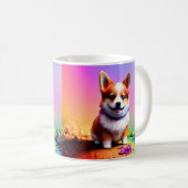 かわいい子犬コーギドッグ–36475 コーヒーマグカップ (正面右)