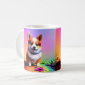かわいい子犬コーギドッグ–36475 コーヒーマグカップ (正面左)