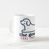 かわいい子犬コーヒー コーヒーマグカップ (正面左)