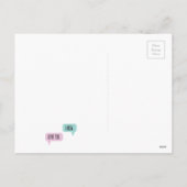 かわいい子犬ゴルデンドルバレンタインデーのカード シーズンポストカード (裏面)