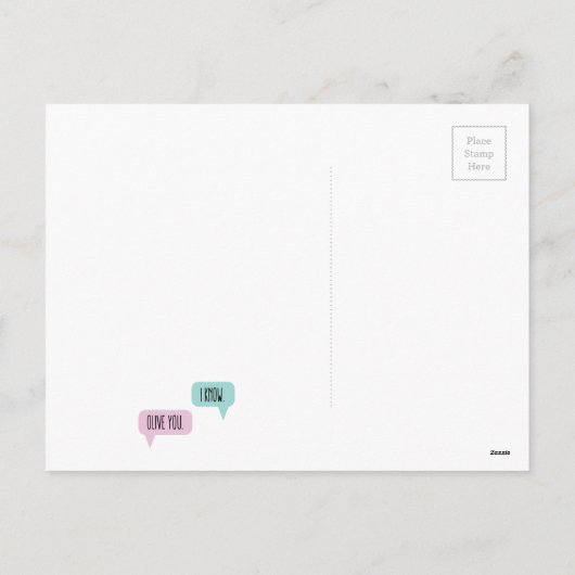 かわいい子犬ゴルデンドルバレンタインデーのカード シーズンポストカード (裏面)