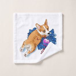 かわいい子犬タオル ウォッシュタオル