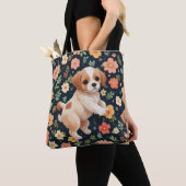 かわいい子犬トートバッグ トートバッグ (クローズアップ)