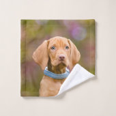 かわいい子犬ハンガリーのVizsla犬の子犬の写真 –  バスタオルセット (ウォッシュタオル)