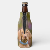 かわいい子犬ハンガリーのVizsla犬の子犬写真// ボトルクーラー (ボトル裏面)