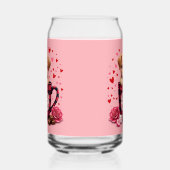 かわいい子犬バレンタインバッファロープレイドエステティック ガラス缶 (左)