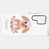 かわいい子犬パステルパーソナライズされた漫画 SAMSUNG GALAXYケース (裏面横)