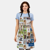 かわいい子犬フォトモンタージュかわいい犬のパターン エプロン (着用した状態)