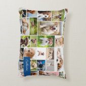 かわいい子犬フォトモンタージュかわいい犬 アクセントクッション (裏面(縦))