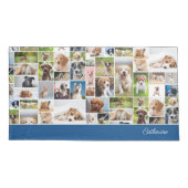 かわいい子犬フォトモンタージュかわいい犬 枕カバー (裏面)