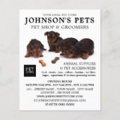 かわいい子犬ペットストア&トリマー広告ズ チラシ (正面)