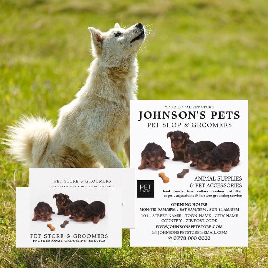 かわいい子犬ペットストア&トリマー 名刺