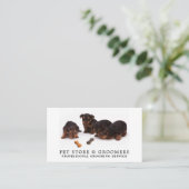 かわいい子犬ペットストア&トリマー 名刺 (スタンド正面)