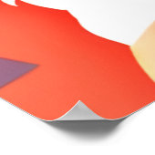 かわいい子犬ポップ・アートのの芸術 ポスター (角)