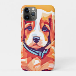かわいい子犬ポップ・アートのの芸術 iPhone 11 PROケース
