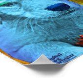 かわいい子犬ポップ・アートのアートスタイル ポスター (角)