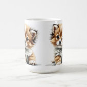 かわいい子犬マグカップ コーヒーマグカップ (中央)
