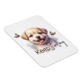 かわいい子犬保の笑顔カスタム マグネット (右側)