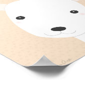 かわいい子犬子供部屋アートプリント少年子供部屋デコール ポスター (角)