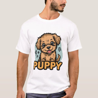 かわいい子犬愛好家のTシャツ|愛らしい犬のギフトシャツ Tシャツ