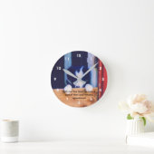 かわいい子犬感動的引用文 ラウンド壁時計 (ホーム)