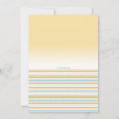 かわいい子犬招待状 招待状 (裏面)