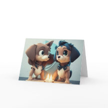 かわいい子犬祝二歳の誕生日Tha