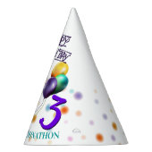 かわいい子犬誕生日 パーティーハット (右)